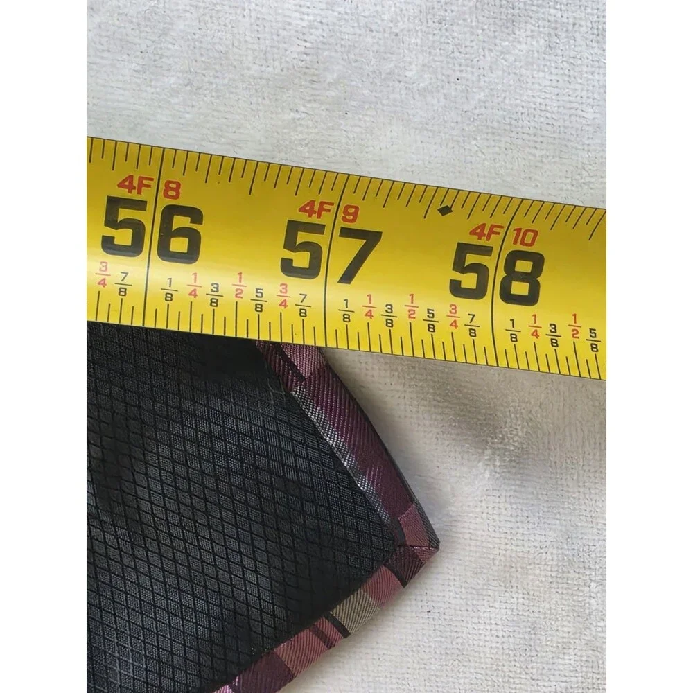 Purple, Pink & Grey Plaid Geometric Men's Necktie